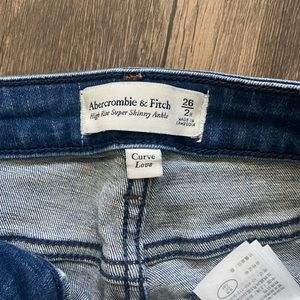 Abercrombie super skinny high waisted curve love jeans